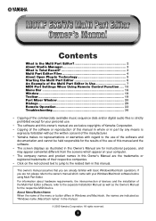 Yamaha ES6 MOTIF ES6/MOTIF ES7/MOTIF ES8 Multi Part Editor Manual