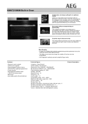 AEG KMK721000M Specification Sheet