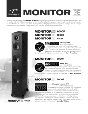 Paradigm Monitor SE 3000F Monitor Se Series Review Summary