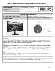 Philips 346B1C Product Carbon Footprint