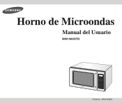 Samsung MW1980STD User Manual Ver.1.0 (Spanish)