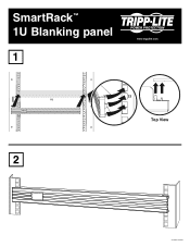 Tripp Lite SR1UPANEL50 Owner's Manual for 1U Blanking Panel SmartRack 932763