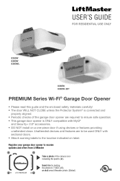 LiftMaster 8365W-267 Premium Series Wi-Fi GDO Users Guide Model 8365W-267 Manual