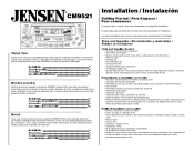 Jensen CM9521 Operation Manual