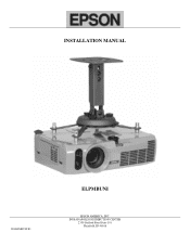 Epson 955WH Installation Guide - ELPMBUNI Universal Mount Assembly