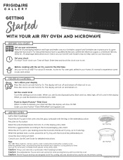Frigidaire GMOS1968AF Quick Start Guide