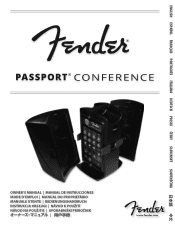 Fender Passport Conference Owners Manual