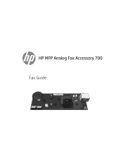 HP Color LaserJet Managed MFP E77822-E77830 Fax Guide