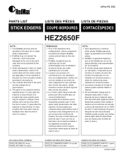RedMax HEZ2650F Parts List