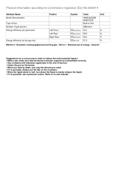 AEG HKB64420NB Product information sheet