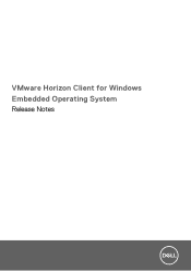 Dell Latitude 5280 VMware Horizon Client for Windows Embedded Operating System Release Notes