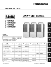 Panasonic WU-216MF1U9E Technical and Service Data