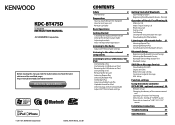 Kenwood KDC-BT47SD User Manual