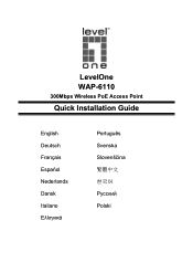 LevelOne WAP-6110 Quick Install Guide