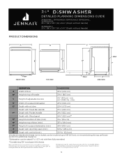 Jenn-Air JDPSS245LX Dimension Guide
