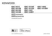 Kenwood KDC-161UR Operation Manual 2