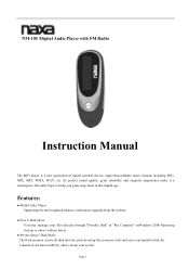 Naxa NM-105X NM-105 English Manual