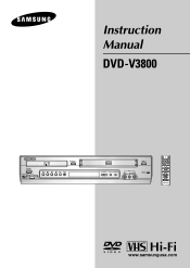 Samsung DVD-V3800 User Manual (user Manual) (ver.1.0) (English)