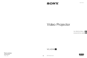 Sony VPL-VZ1000 Quick Reference Manual