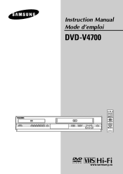 Samsung DVD-V4700 User Manual (user Manual) (ver.1.0) (English)