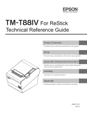 Epson TM-T88IV Restick TM-T88IV ReStick Technical Reference Guide