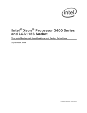 Intel BX80605X3440 Mechanical Design Guidelines