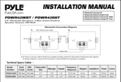 Pyle PDWR42WBT Instruction Manual