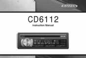 Jensen CD6112 Instruction Manual