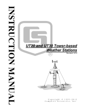 Campbell Scientific UT30 UT20 and UT30 Tower-based Weather Stations
