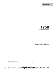 Fluke 1750/B Manual