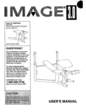Image Fitness 3.01995 Bench English Manual