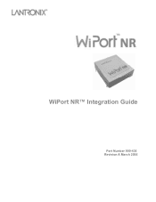Lantronix WiPort NR WiPort NR - Integration Guide