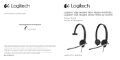 Logitech Stereo H650e Getting Started Guide