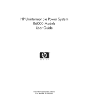 HP R8000/3 UPS R6000 Models User Guide