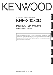 Kenwood KRF-X9080D User Manual 1
