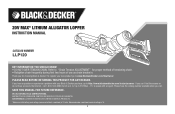 Black & Decker LLP120 Type 1 Manual - LLP120