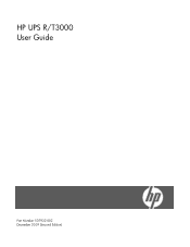 HP R/T2200 HP UPS R/T3000 User Guide