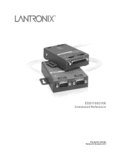 Lantronix EDS1100 EDS1100 / EDS2100 - Command Reference