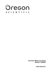 Oregon Scientific WS902 User Manual
