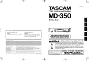TASCAM MD-350 Owners Manual