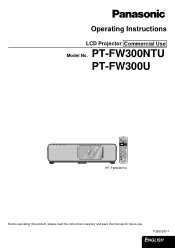 Panasonic PTFW300NTU Lcd Projector