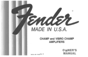 Fender Vibro Champ Owner Manual