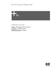 HP C7791H HP Designjet 30/90/130 Printing Guide [HP Software RIP - dj30/130] - Calibrate my printer [Windows]
