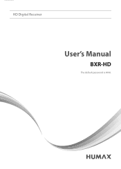Humax BXR-HD User Manual