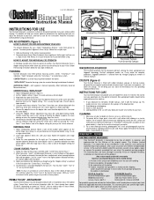 Bushnell Legacy 10x22 Owner's Manual