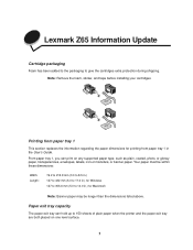 Lexmark Consumer Inkjet Information Update (98 KB)