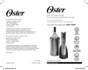 Oster Red Electric Wine Opener Instruction Manual