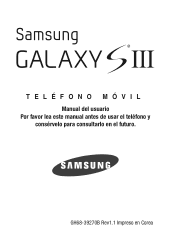 Samsung Galaxy S III User Manual Tracfone Wireless Sch-s968c Galaxy S Iii Spanish User Manual Ver.mg3_f5 (Spanish(north America))