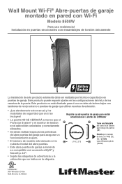 LiftMaster 8500W 8500W User Manual - Spanish
