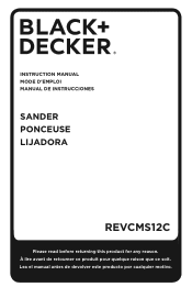 Black & Decker REVCMS12C Instruction Manual